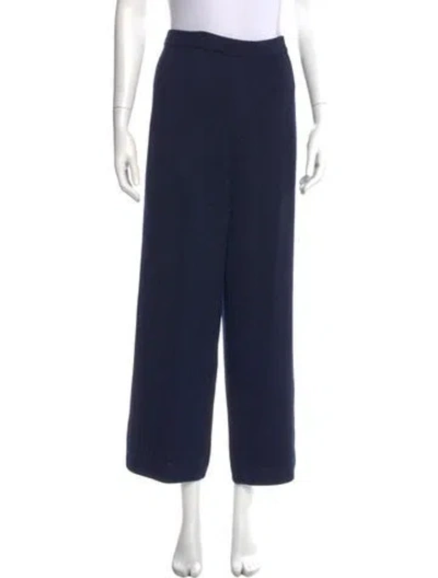 Pre-owned St John Wide Leg Pants In Blue