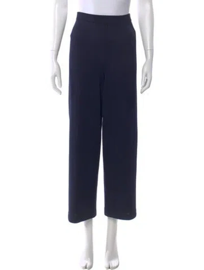 Pre-owned St John Wide Leg Pants In Blue