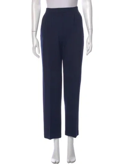 Pre-owned St John Wide Leg Pants In Blue
