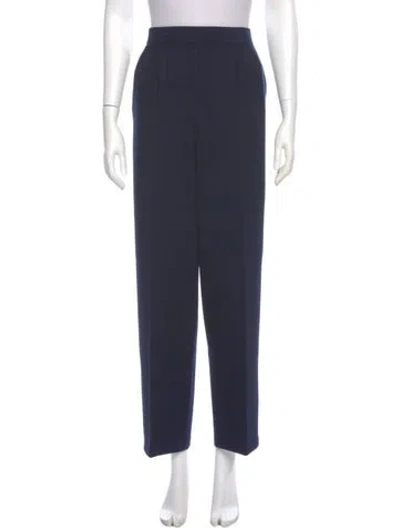Pre-owned St John Wide Leg Pants In Blue