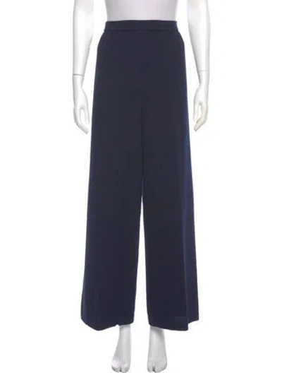 Pre-owned St John Wide Leg Pants In Blue