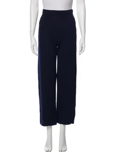 Pre-owned St John Wide Leg Pants In Blue