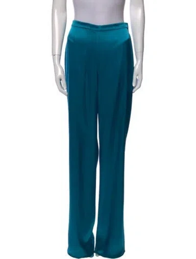 Pre-owned St John Wide Leg Pants In Blue