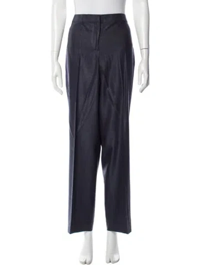 Pre-owned St John Wide Leg Pants In Blue
