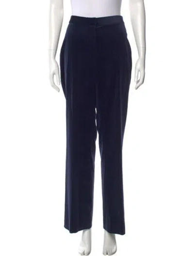 Pre-owned St John Wide Leg Pants In Blue