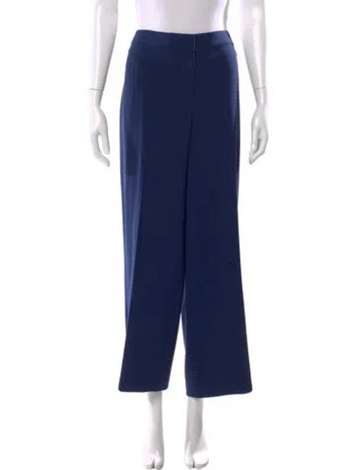 Pre-owned St John Wide Leg Pants In Blue