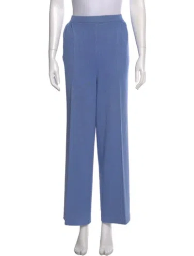 Pre-owned St John Wide Leg Pants In Blue