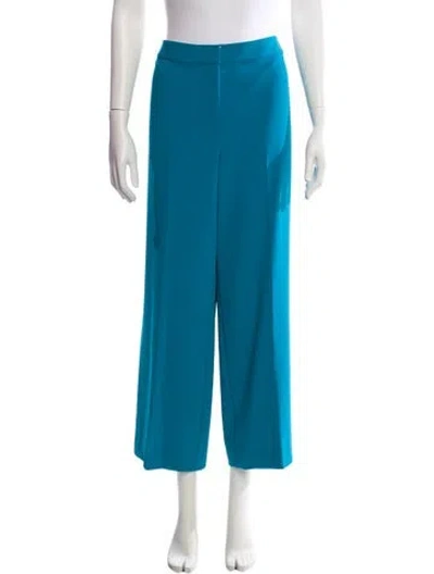 Pre-owned St John Wide Leg Pants In Blue