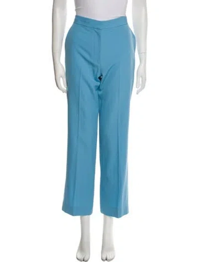 Pre-owned St John Wide Leg Pants In Blue