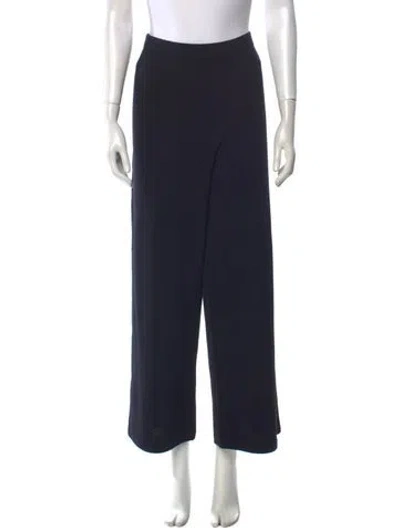Pre-owned St John Wide Leg Pants In Blue