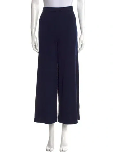 Pre-owned St John Wide Leg Pants In Blue