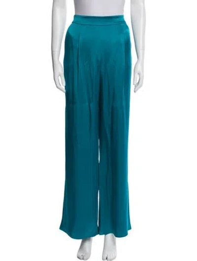 Pre-owned St John Wide Leg Pants In Blue