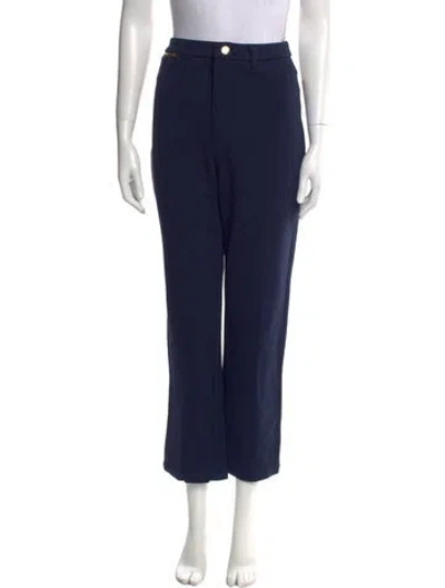 Pre-owned St John Wide Leg Pants In Blue