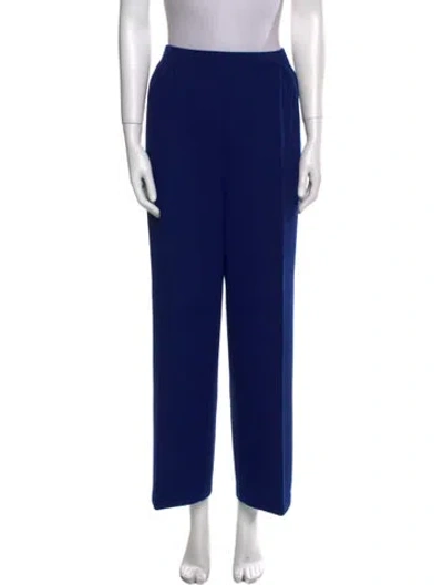 Pre-owned St John Wide Leg Pants In Blue