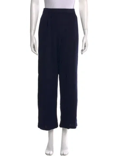 Pre-owned St John Wide Leg Pants In Blue