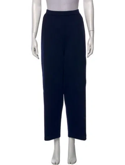 Pre-owned St John Wide Leg Pants In Blue