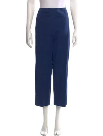 Pre-owned St John Wide Leg Pants In Blue