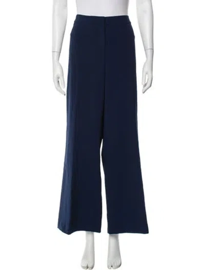 Pre-owned St John Wide Leg Pants In Blue