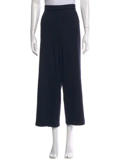 Pre-owned St John Wide Leg Pants In Blue
