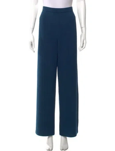 Pre-owned St John Wide Leg Pants In Blue