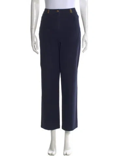 Pre-owned St John Wide Leg Pants In Blue
