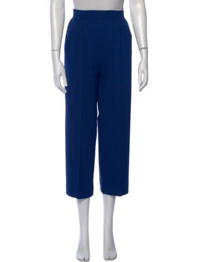 Pre-owned St John Wide Leg Pants In Blue