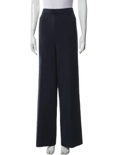 Pre-owned St John Wide Leg Pants In Blue