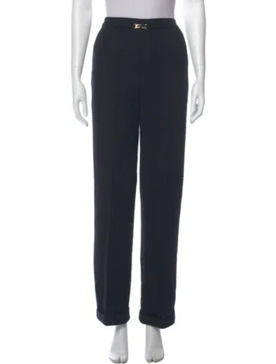 Pre-owned St John Wide Leg Pants In Blue