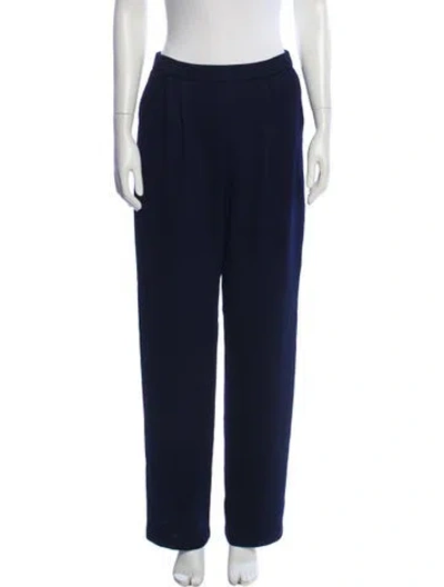 Pre-owned St John Wide Leg Pants In Blue