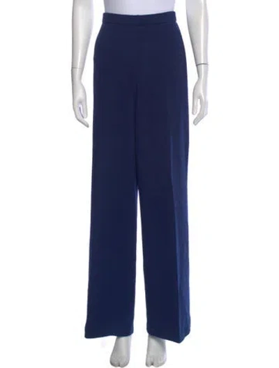 Pre-owned St John Wide Leg Pants In Blue