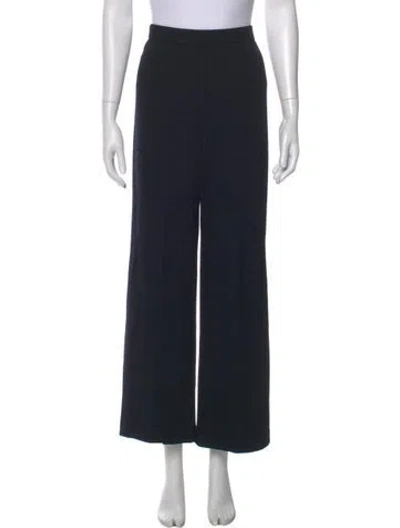 Pre-owned St John Wide Leg Pants In Blue