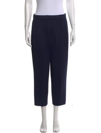 Pre-owned St John Wide Leg Pants In Blue