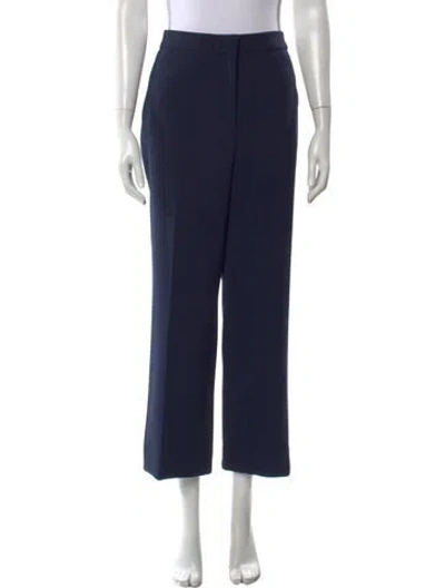 Pre-owned St John Wide Leg Pants In Blue