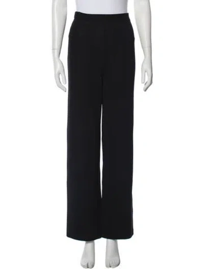 Pre-owned St John Wide Leg Pants In Blue