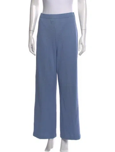 Pre-owned St John Wide Leg Pants In Blue