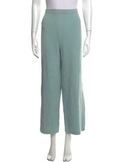 Pre-owned St John Wide Leg Pants In Blue
