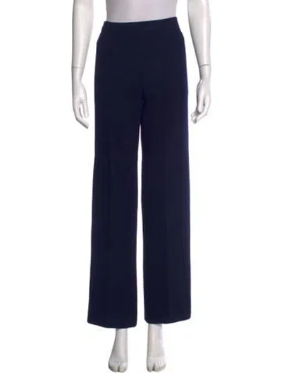 Pre-owned St John Wide Leg Pants In Blue