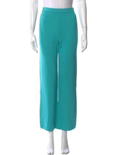 Pre-owned St John Wide Leg Pants In Blue