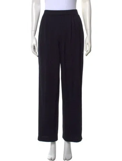 Pre-owned St John Wide Leg Pants In Blue
