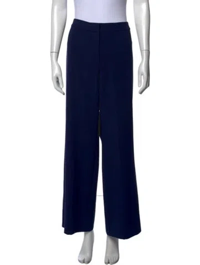 Pre-owned St John Wide Leg Pants In Blue