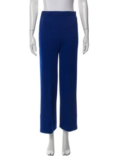 Pre-owned St John Wide Leg Pants In Blue