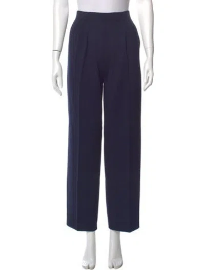 Pre-owned St John Wide Leg Pants In Blue