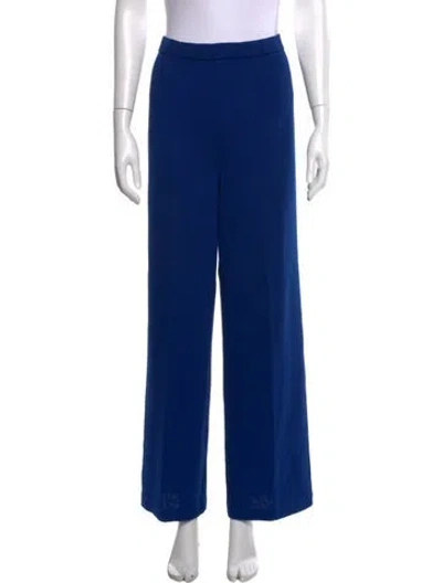 Pre-owned St John Wide Leg Pants In Blue