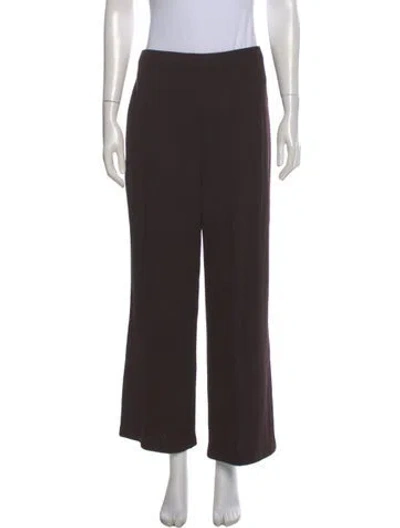 Pre-owned St John Wide Leg Pants In Brown