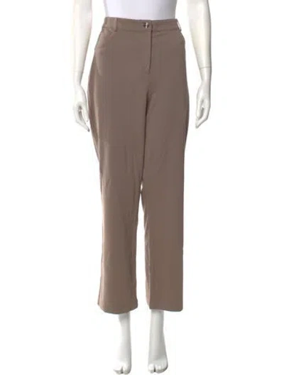 Pre-owned St John Wide Leg Pants In Brown