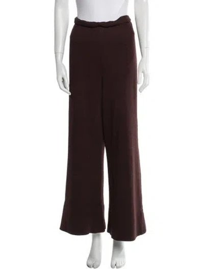 Pre-owned St John Wide Leg Pants In Brown
