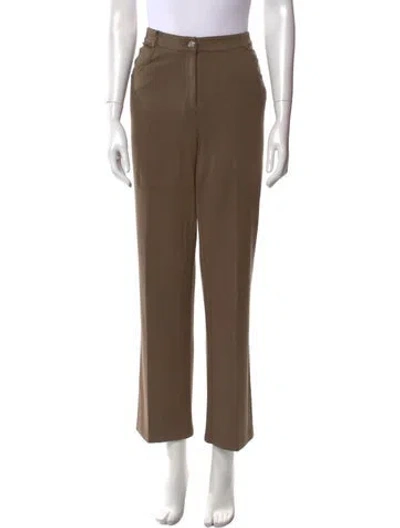 Pre-owned St John Wide Leg Pants In Brown