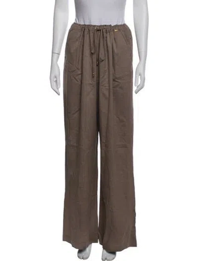 Pre-owned St John Wide Leg Pants In Brown