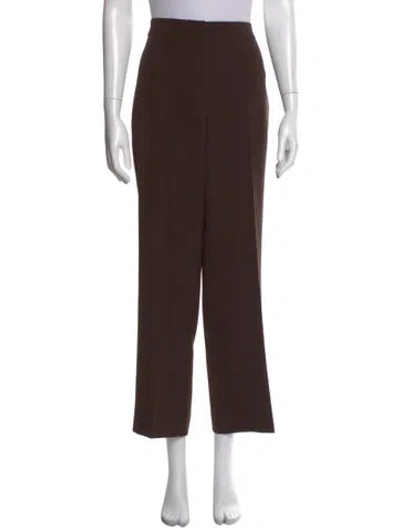 Pre-owned St John Wide Leg Pants In Brown