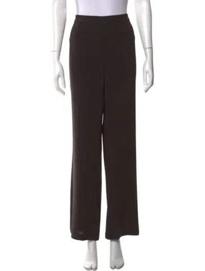 Pre-owned St John Wide Leg Pants In Brown